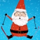 Skiing Santa Claus 4k  - VideoHive Item for Sale