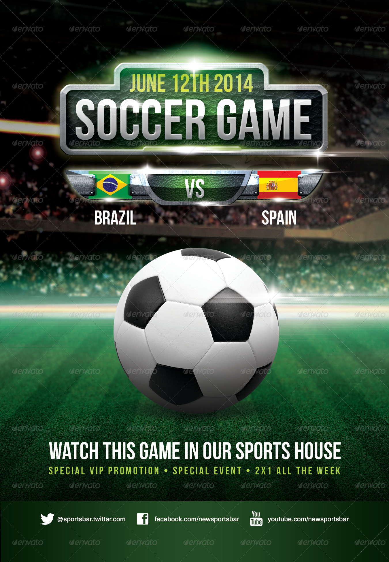 Soccer Game Poster by joedshow | GraphicRiver