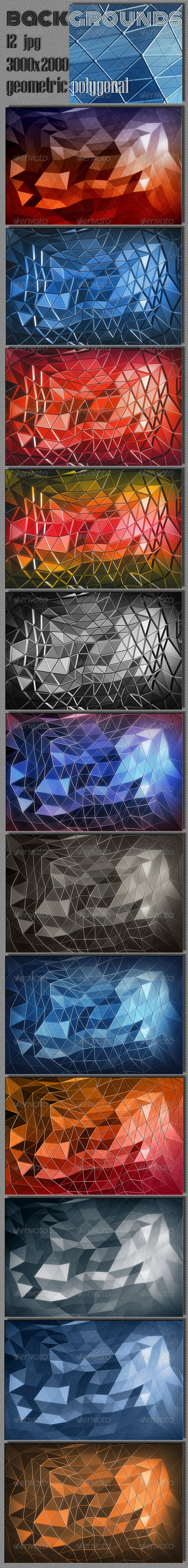 Polygonal Geometric Backgrounds