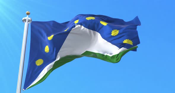 Department of Junin Flag, Peru alt