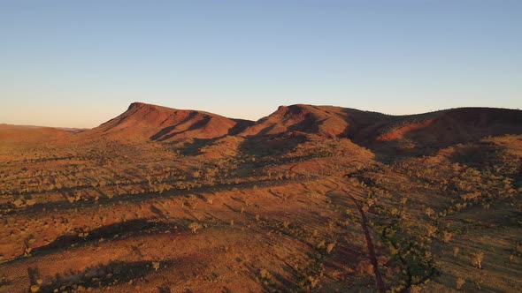 Mt Nameless, Tom Price, Karijini National Park, Western Australia 4K Aerial Drone