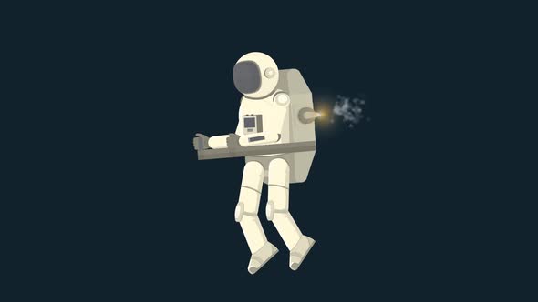 Astronaut With A Jetpack
