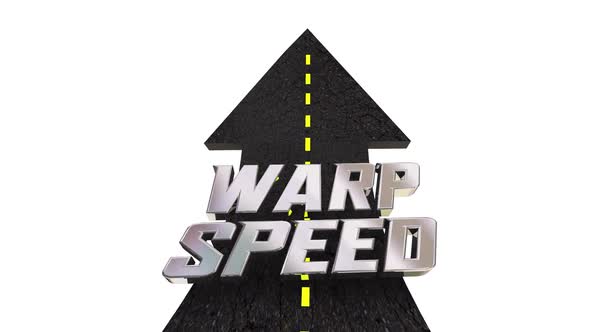 Warp Speed Road Travel Transportation Fast Quick 3d Animation alt