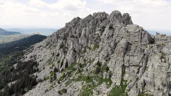 Aerial View Large Granite Boulders and Rocks alt