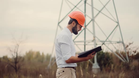 Real Estate Builder Project Architect. Builder Designer On Construction Site. Engineer Developer. alt