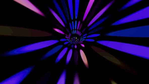 Traveling In Speed Through A Wormhole Of Lights alt