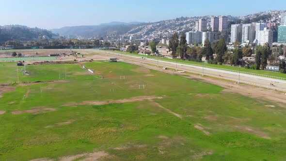 Hippodrome, Valparaiso Sporting Club (Vina del Mar, Chile) aerial view alt