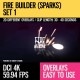 Fire Builder (Sparks 4K Set 1) - VideoHive Item for Sale