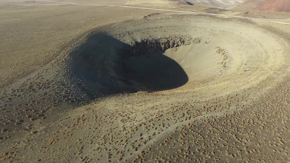 Sinkhole Pit Resulting From Collapse in Plain alt