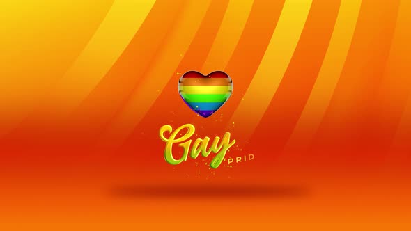 Gay Gender Sign Background Animation 4k