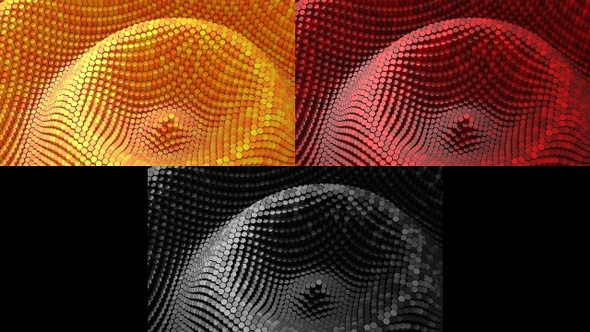 Hexagons Form A Wave alt