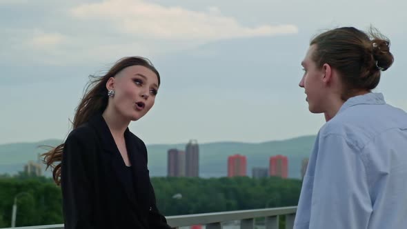 A Young Couple are Fighting alt