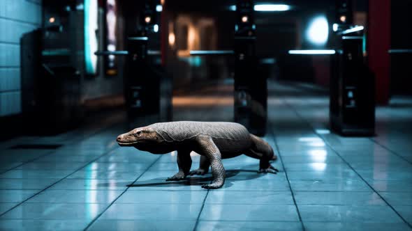 Comodo Dragon in Underground Metro Station alt