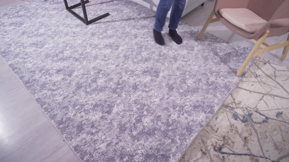 Young man fainting. alt