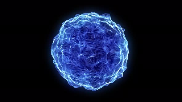 Abstract Blue Energy Effect on a Black Background alt