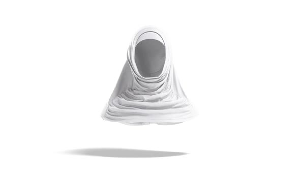 Blank white female al-amira, looped rotation alt