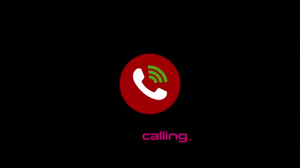 Technology phone calling animation. Incoming call, phone calling.Vd 1845