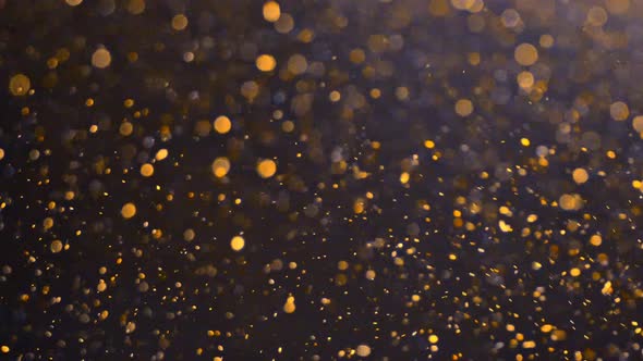 Golden Dust Overlay Loop Background, Motion Graphics | VideoHive