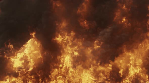 Flame Smoke Explosion Background