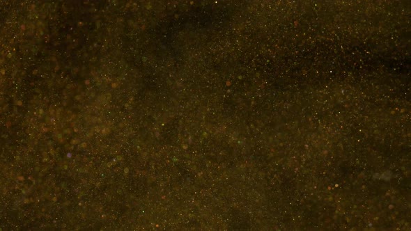 Golden Dust Background with Shinny Particles