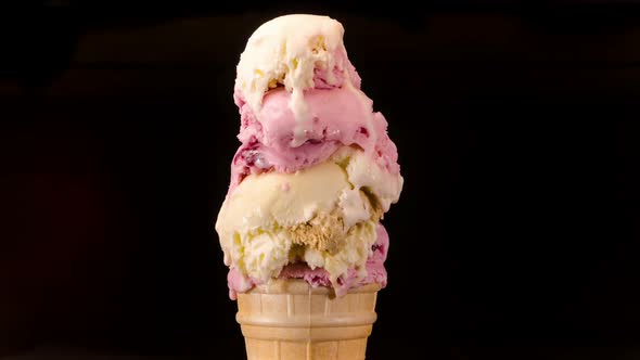 Melting Multi-colored Ice Cream
