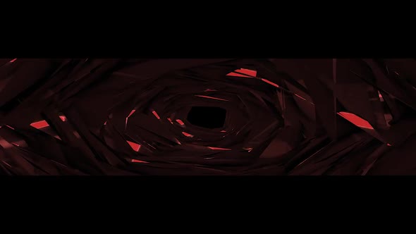 Red Tunnel Mirror Background Ultra Wide