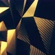 Carbon Gold Triangular Polygonal Background Loop - VideoHive Item for Sale