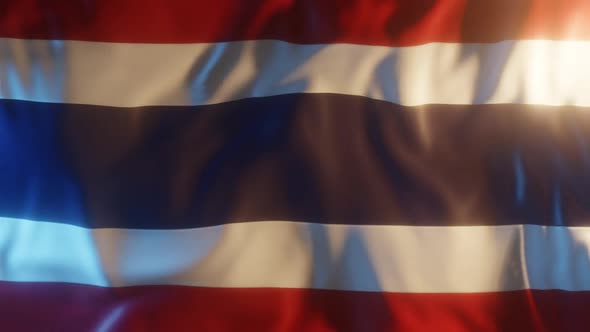 Thailand Flag with Edge Bump