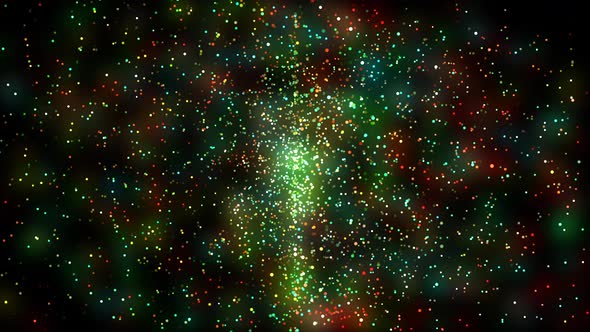 Background Motion Graphics Animated Colorful Particle