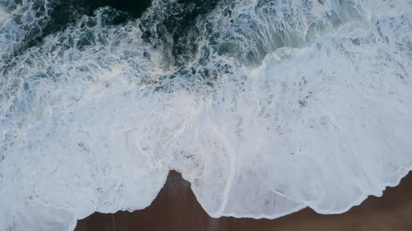 Atlantic Waves Crashing Over The Beach