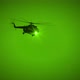 Military Helicopter Fly by in Night Vision - VideoHive Item for Sale