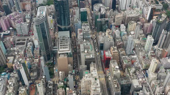 Top view of Hong Kong city alt