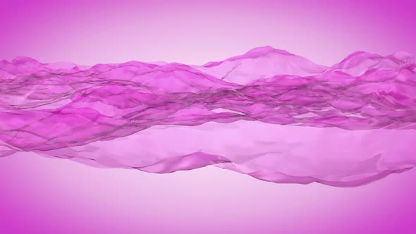 Liquid Waves In Pink