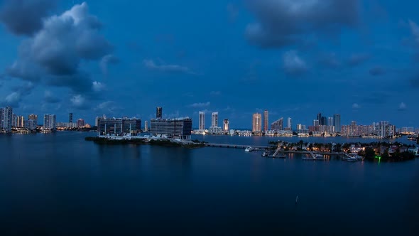 Miami Sunset Skyline 01
