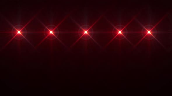 Rows of Line Red Flashing Lights Pattern Looping Background