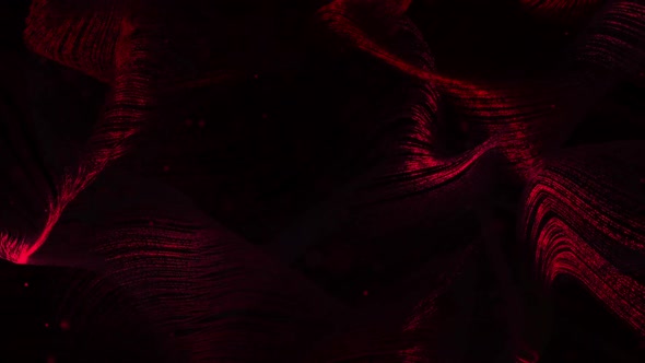 Red Dynamic Lines Particles Background Loop