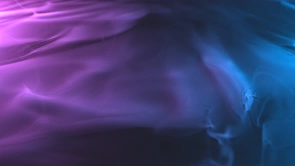 Slow Motion Shot of Modern Neon Smoke Abstract Background. alt