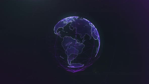 Abstract Digital Globe Earth alt