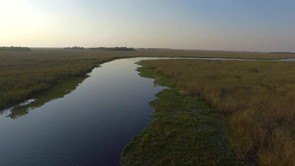 Aerial view of Ibera Wetlands, Corrientes Province, Argentina alt