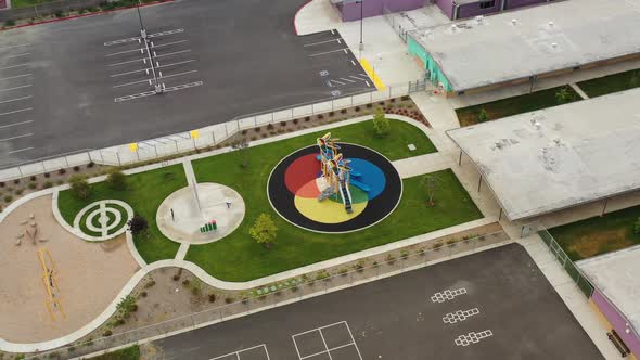 Empty School Playground