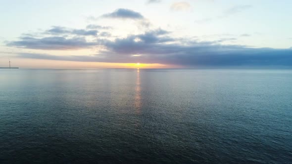 Sunrise In Ocean Horizon