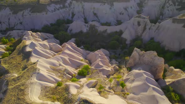 Aerial Birds Eye View Geological Wonder Gulludere alt