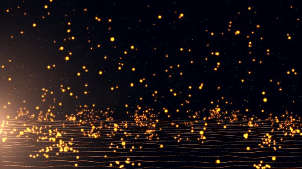 Slow Motion Particles Animation Fall And Boom Effect 4K alt