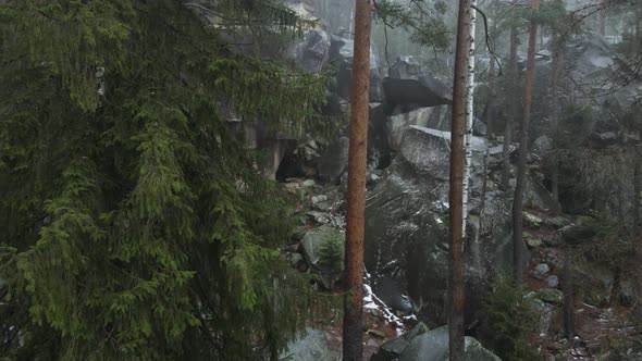 Large Rocks In The Carpathian Forest alt
