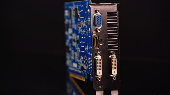 Graphics Card for PS Platform with Two Dvi Ports Component for Video Games and Cryptocurrency alt