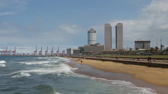 Galle face a five hectare ocean-side urban park, Colombo alt