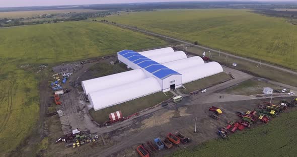 An Aerial View Warehouse Potatoes alt
