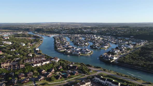 Aerial View of Marina Seen From Drone