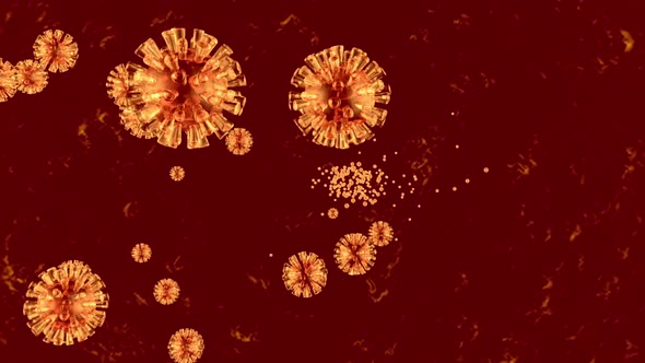 Coronavirus aka Covid-19 Virus visualisation