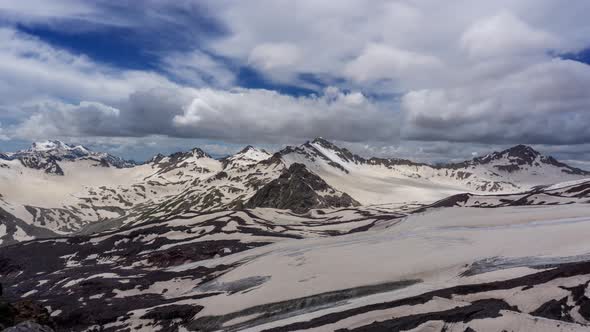 Snow Covered Caucasus Mountains alt